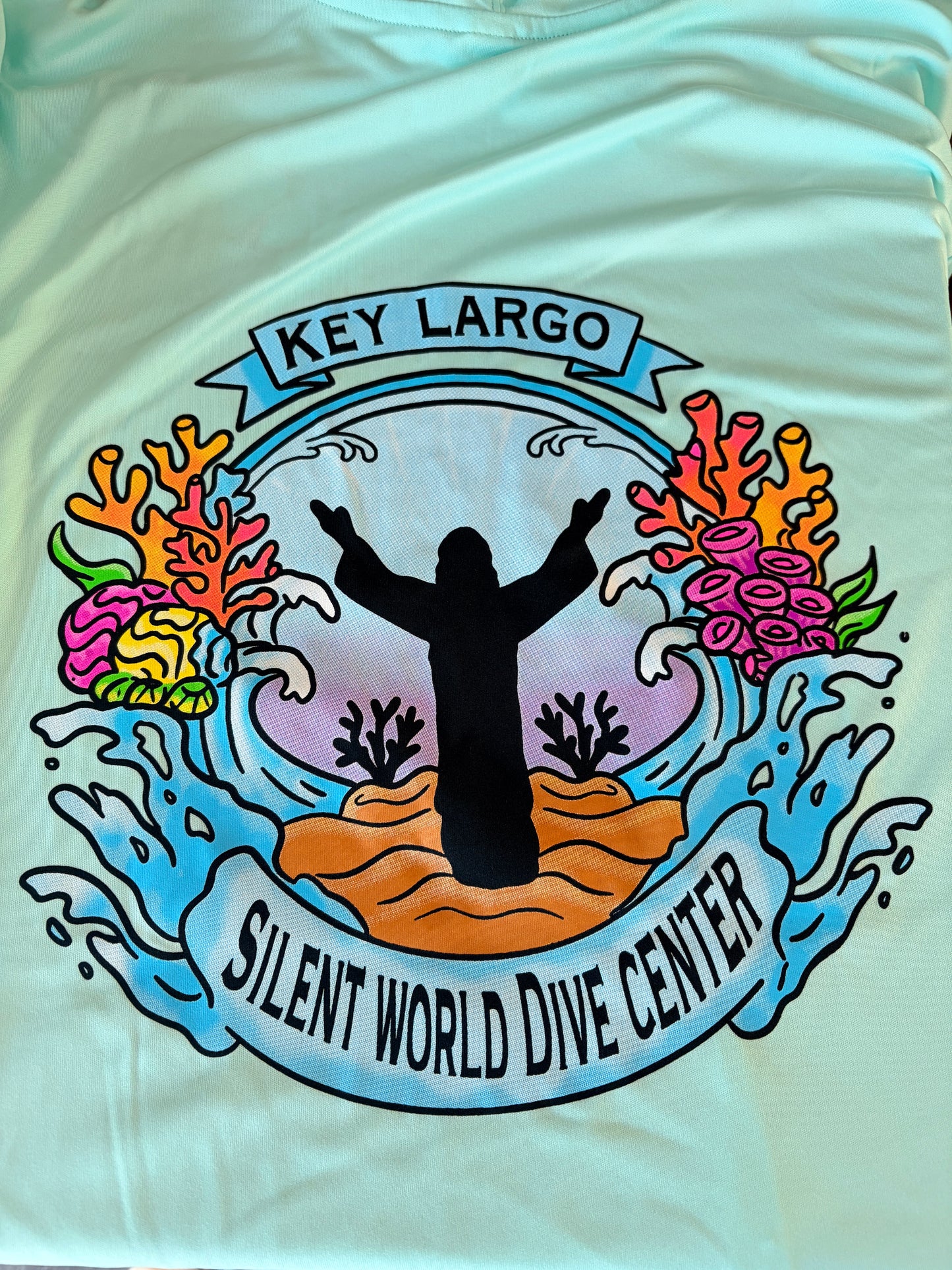 Christ of the Abyss Hooded Rashguard