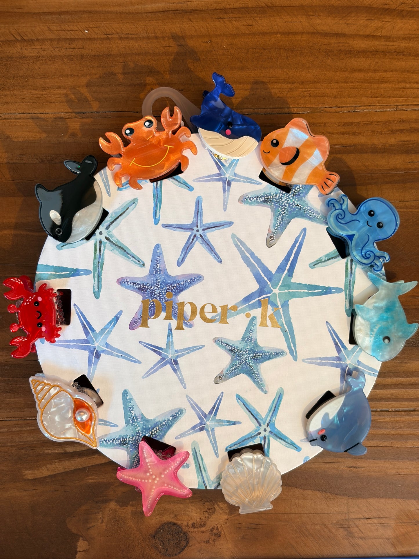 Piper K Ocean Animal Hair Clip Small