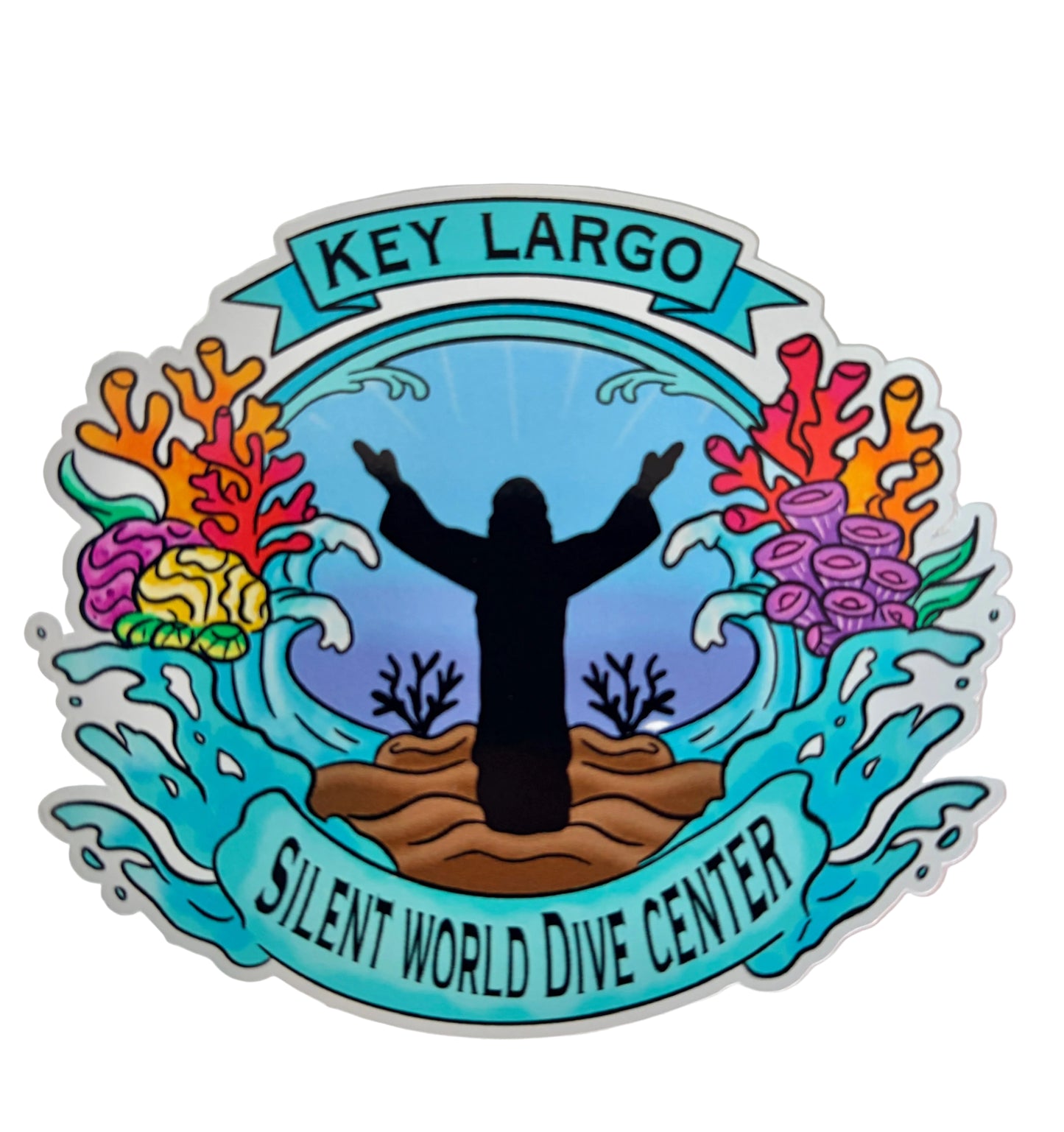 Christ of the Abyss Silent World Sticker
