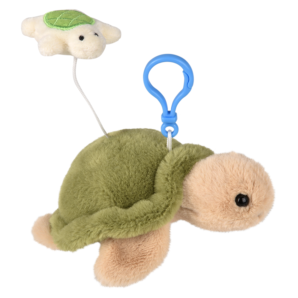 Might Quakes Turtle Backpack Clip 3.5"