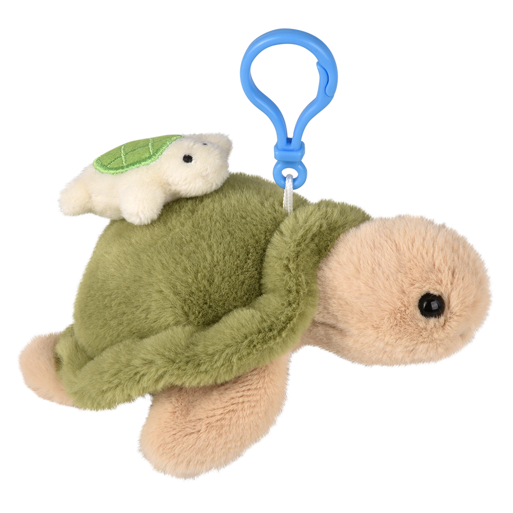 Might Quakes Turtle Backpack Clip 3.5"