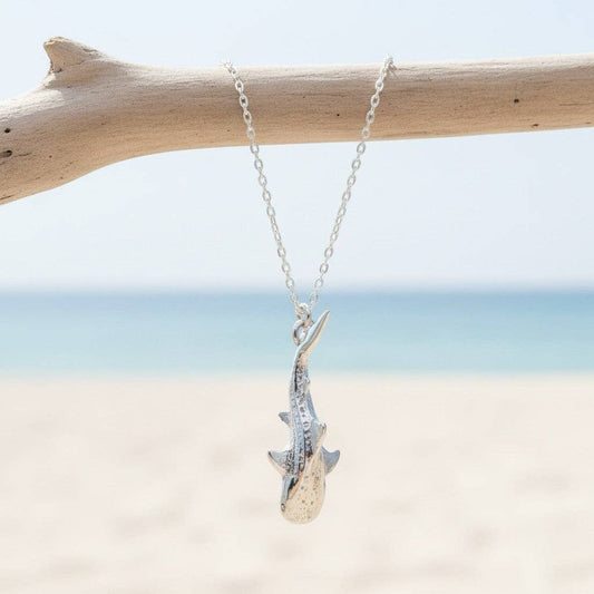 Mini Whale Shark Necklace - Sealife Collection - Silver