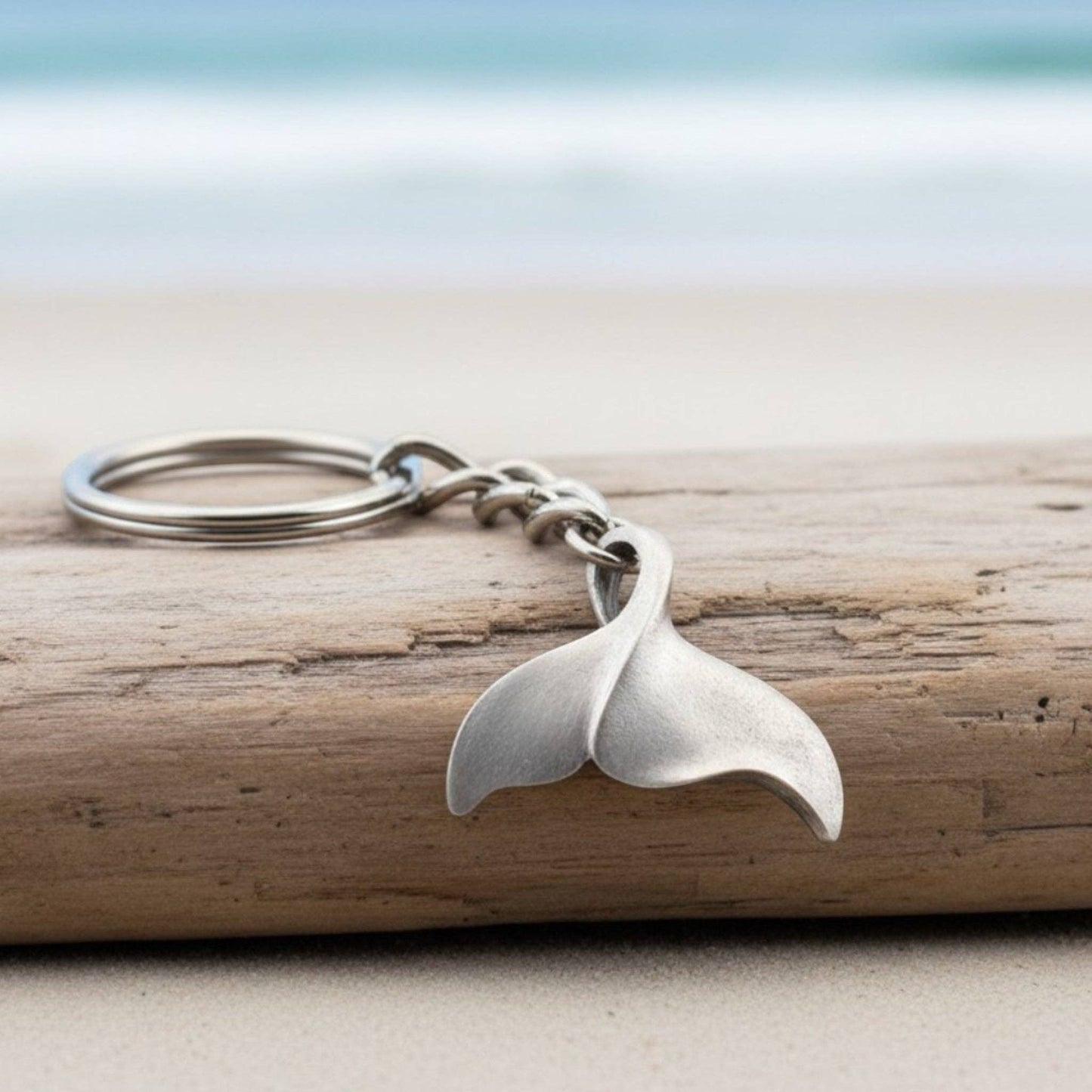 Whale Fluke Keychain – Sealife Collection - Pewter