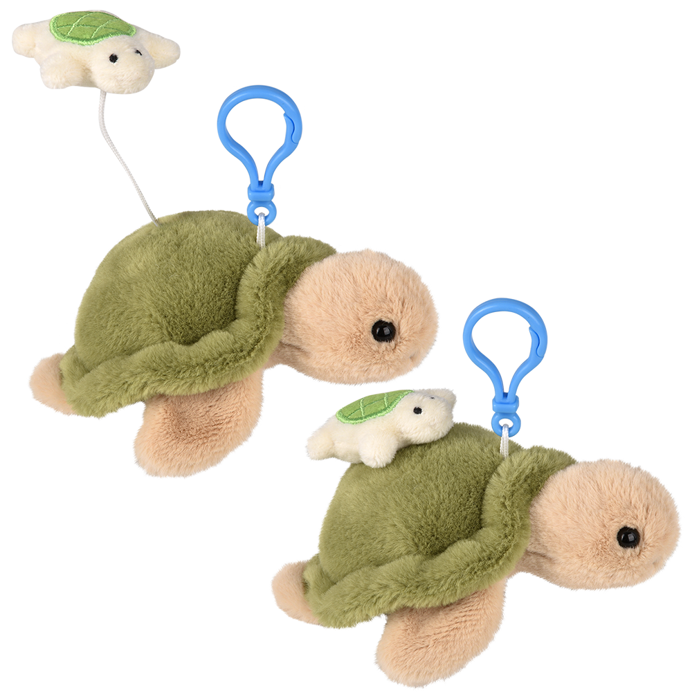 Might Quakes Turtle Backpack Clip 3.5"