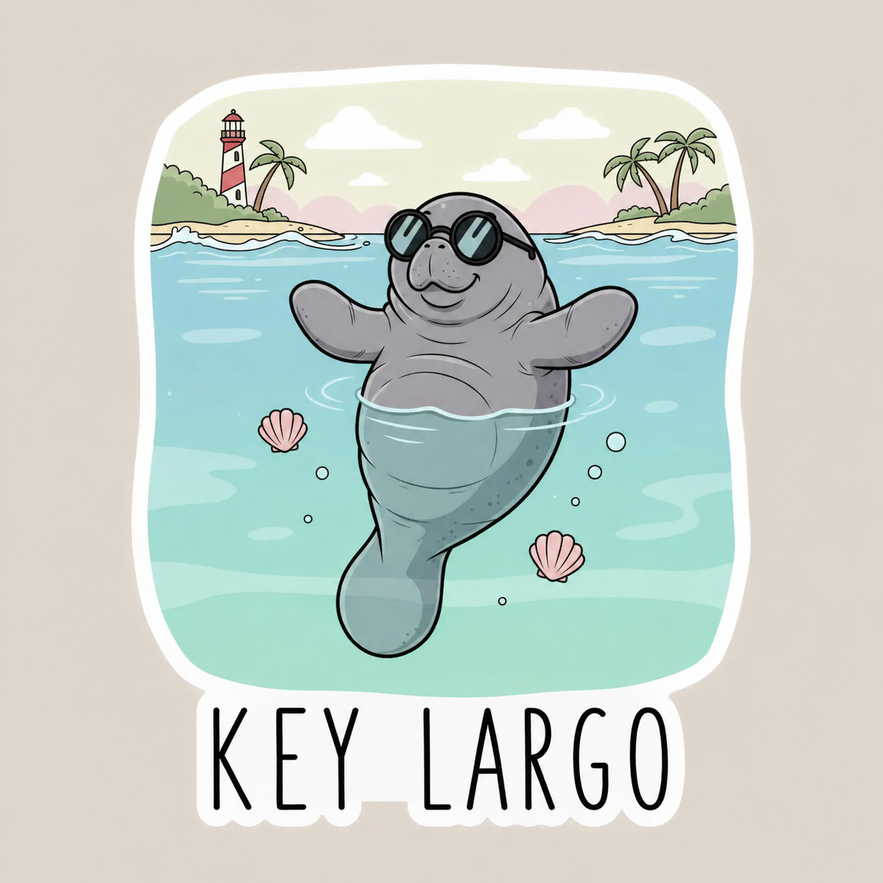 Custom Key Largo Magnet