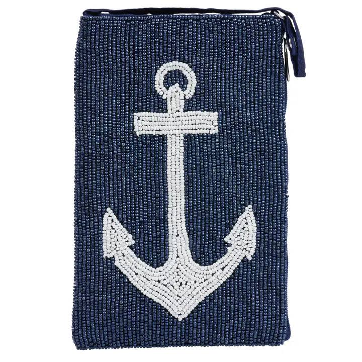 Beaded Anchor Purse