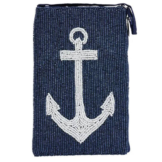 Beaded Anchor Purse