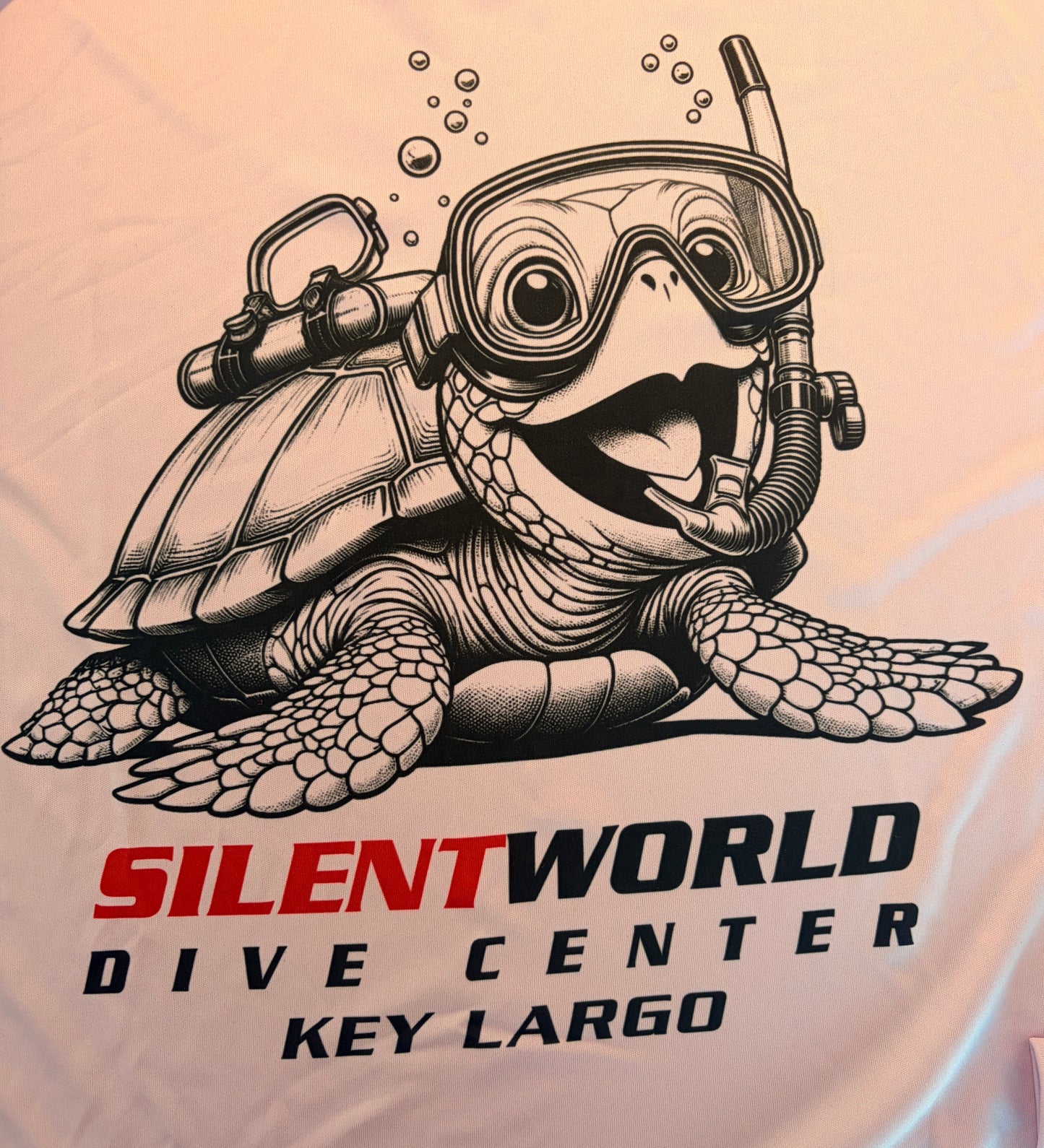 Unisex Long Sleeve Rash Guard – UPF 50+ Dive Shirt with Scuba Turtle Graphic