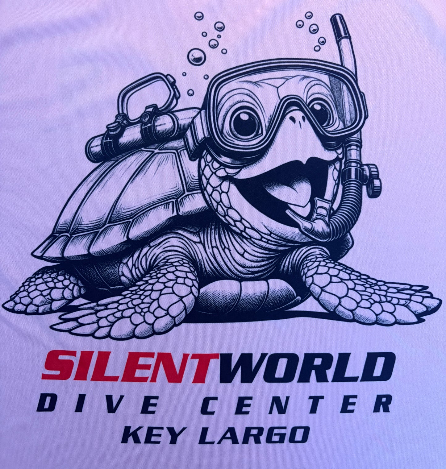 Unisex Long Sleeve Rash Guard – UPF 50+ Dive Shirt with Scuba Turtle Graphic