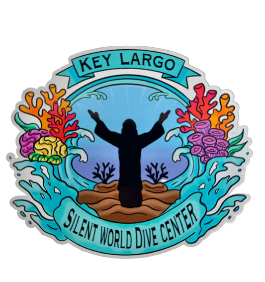 Christ of the Abyss Silent World Sticker