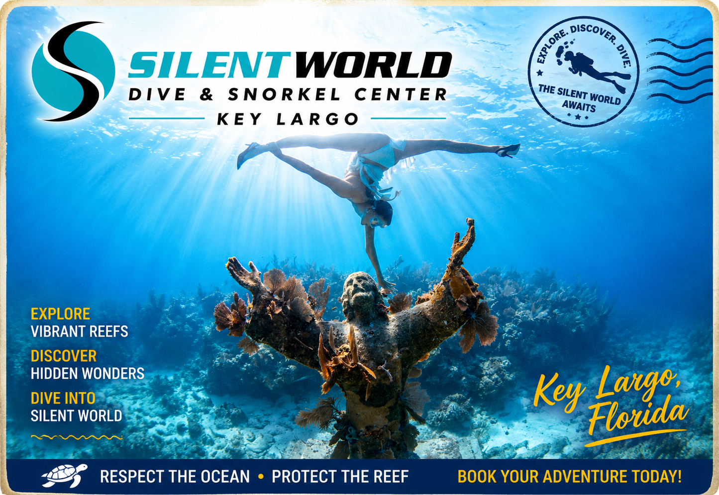 Silent World Post Cards 6"x4"