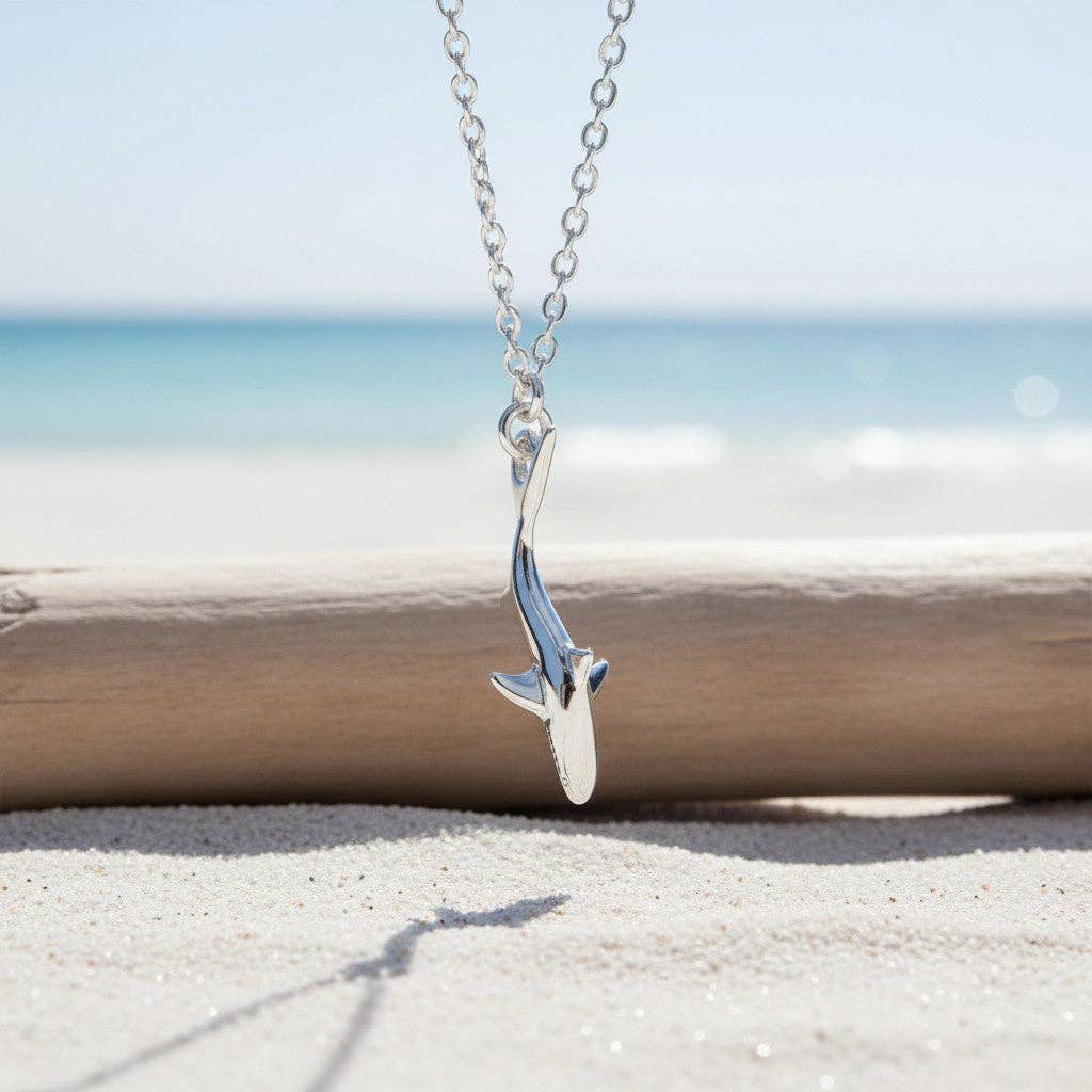 Reef Shark Necklace - Mini Sterling Collection - Sterling Silver