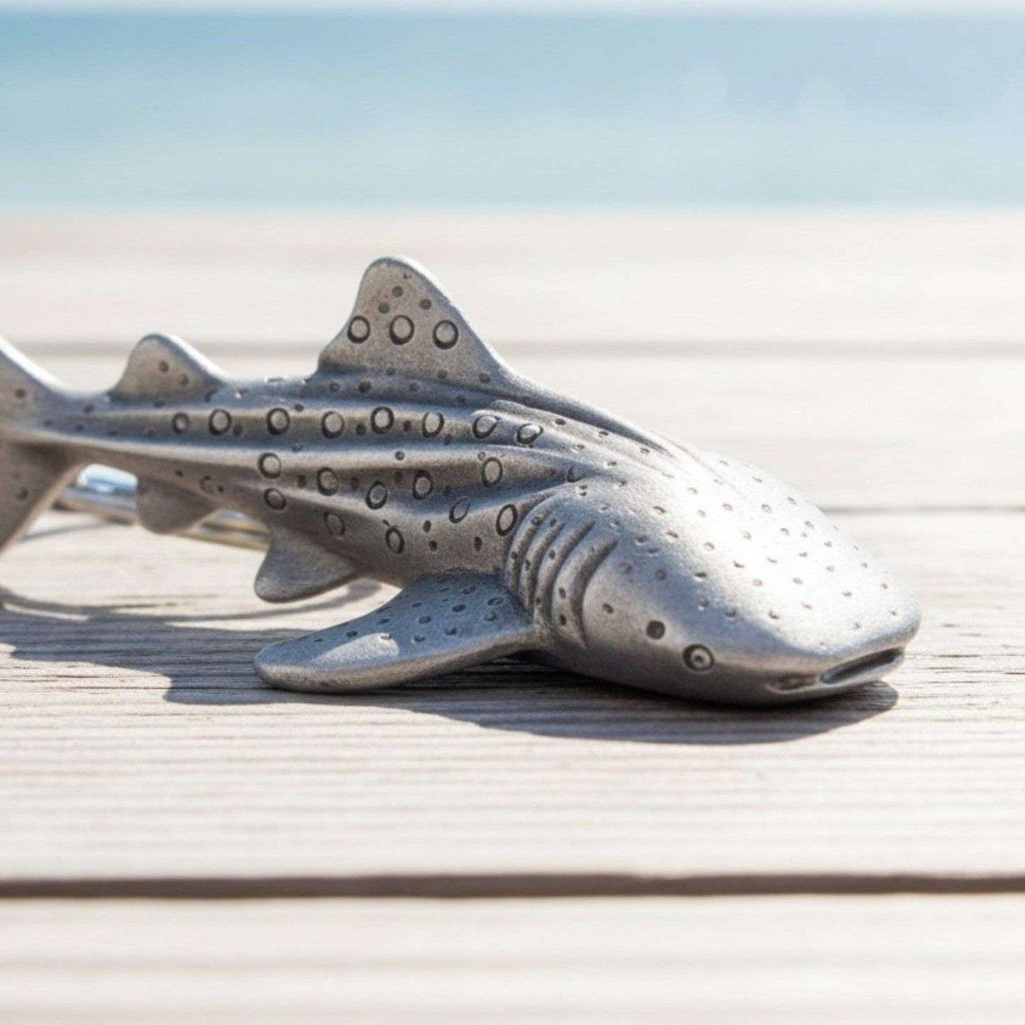 Whale Shark Keychain – Sea Life Collection – Pewter