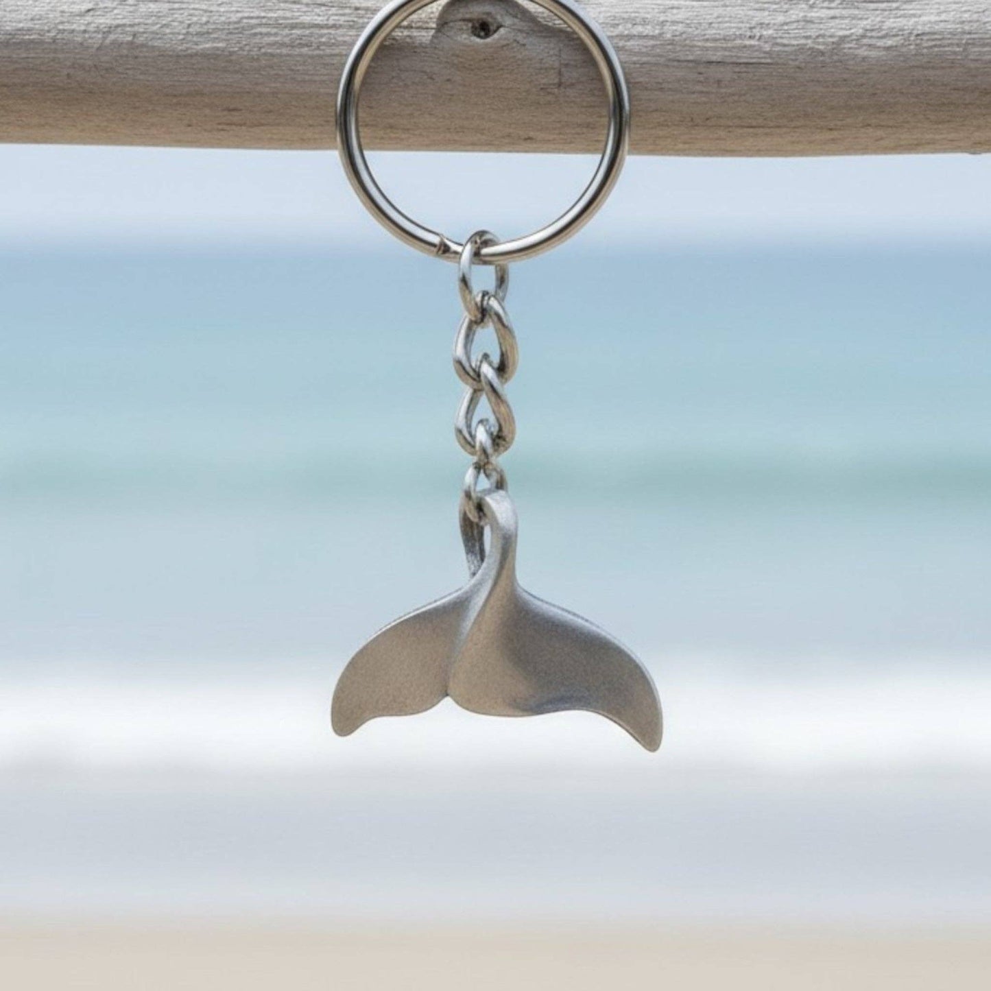 Whale Fluke Keychain – Sealife Collection - Pewter